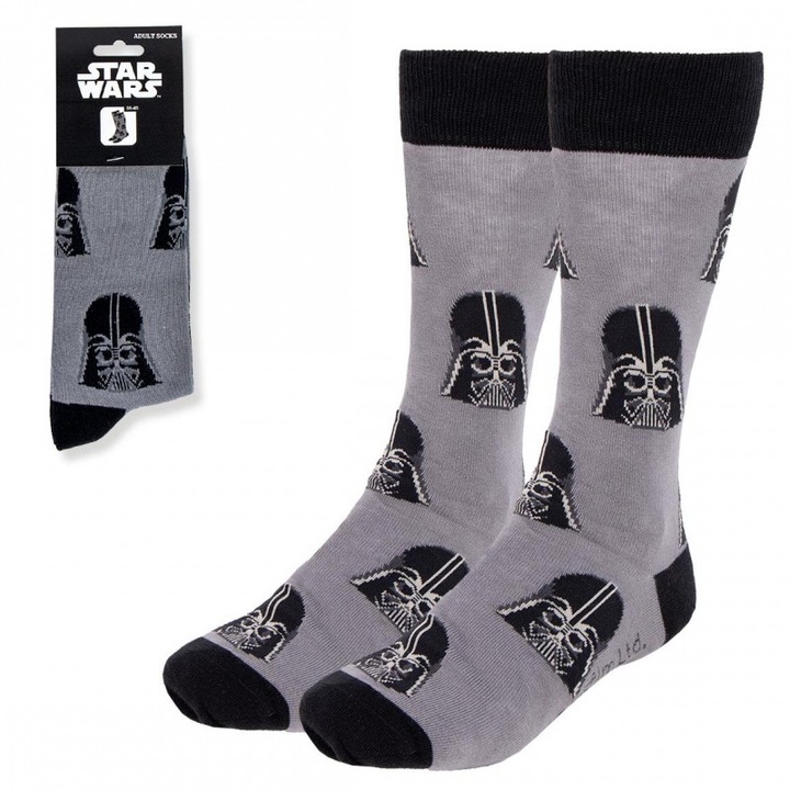Sosete Star Wars Darth Vader, 36-43 EU, Multicolor