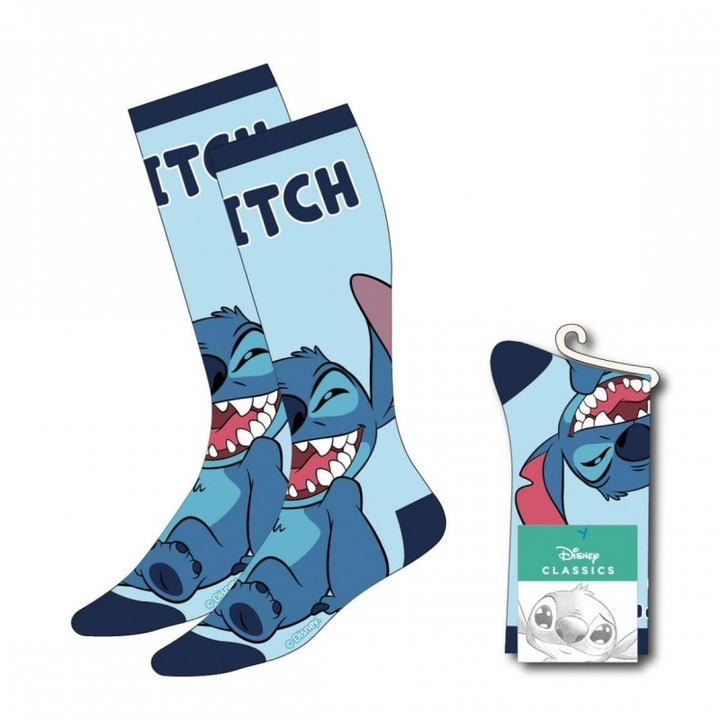 Disney Stitch Laugh Socks, 36-43 EU, Multicolor