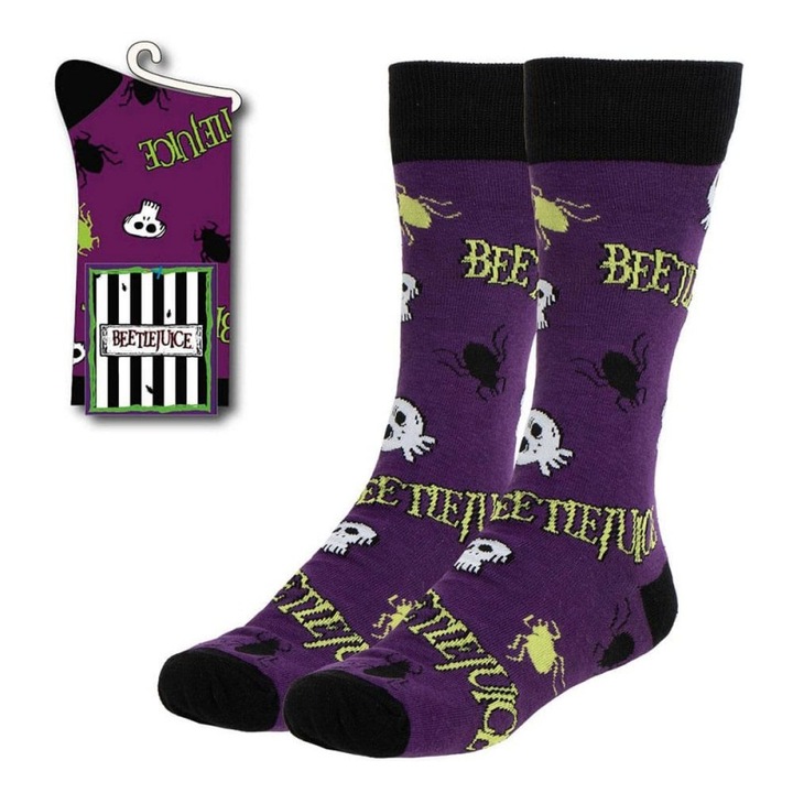 Beetlejuice Scary Socks, 36-43 EU, Multicolor