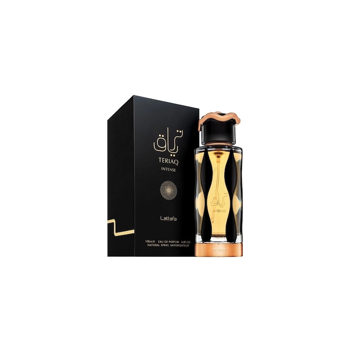 Apa de parfum, Lattafa Teriaq Intense, unisex, 100 ml