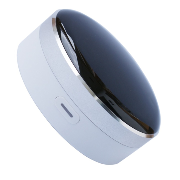 Univerzális távirányító légkondicionálóhoz, TV-hez, telefonvezérléssel WIFI-n keresztül, Intelligens hangvezérlésű távirányító, infravörös, univerzális, fekete