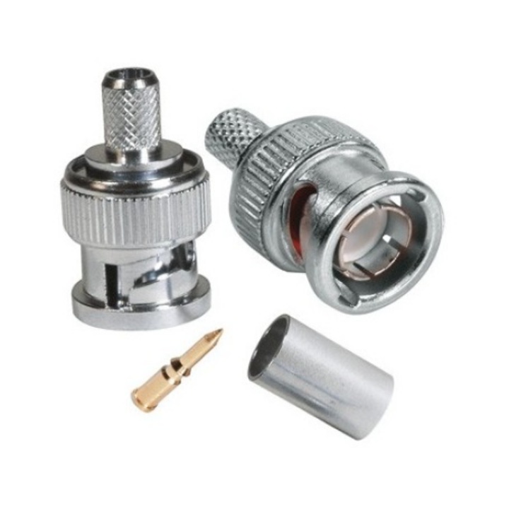 Конектор, щепсел, BNC Tata RG59 с кримпване 50 Ohm