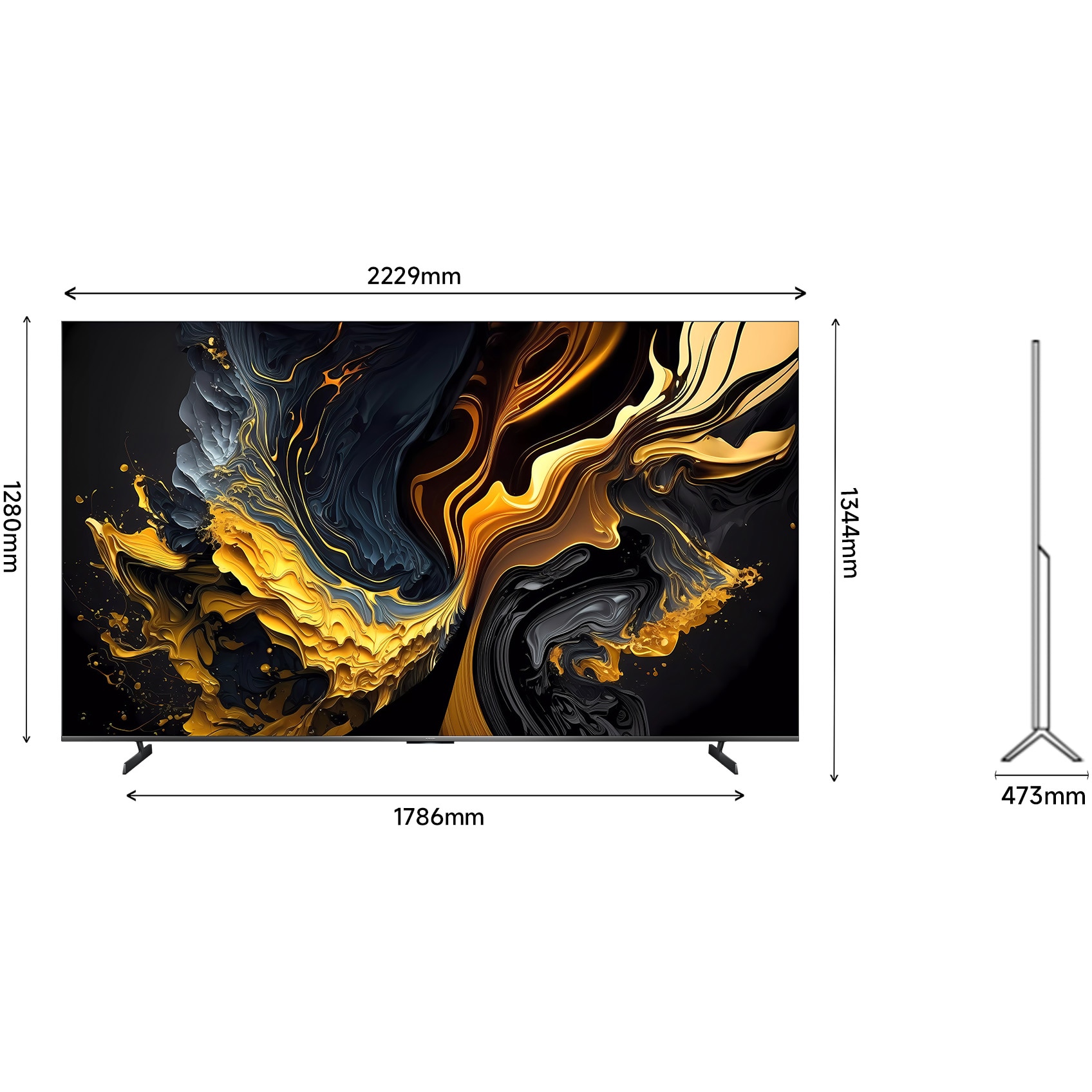 Televizor Xiaomi QLED Max, 252 cm, Smart Google TV, 4K Ultra HD, 100 Hz, Clasa G (Model 2025)