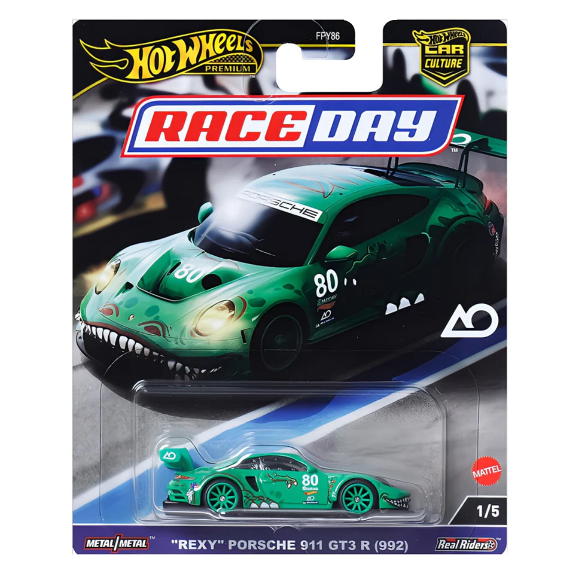 Masinuta Metalica Hot Wheels Premium, Race Day, Rexy Porsche 911