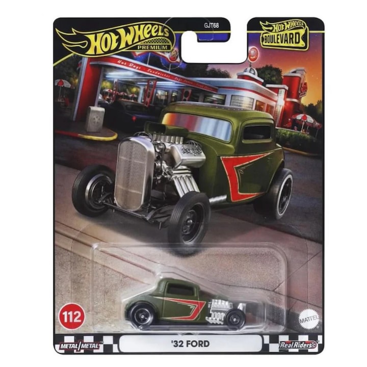ΠΠΎΠ»Π° Hot Wheels Premium, Ford '32, 1:64, Π·Π΅Π»Π΅Π½ΠΎ