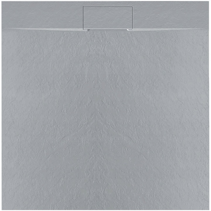 Zuhanytálca, Rea, Kő, Bazalt, Szürke, 90x90cm