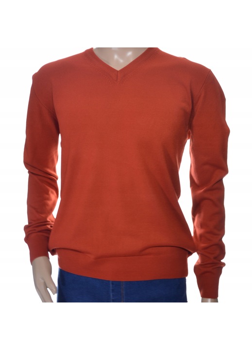 Férfi pulóver, kasmír/gyapjú, piros