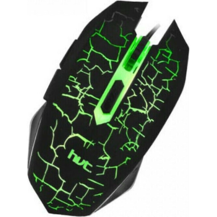 Mouse gaming Havit M586, 2400 DPI, 6 butoane, verde