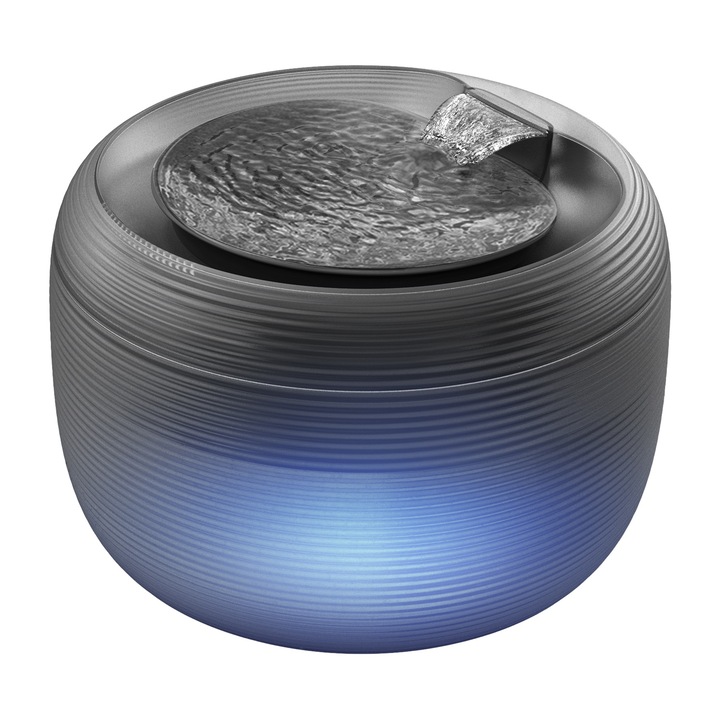 Автоматична поилка за кучета и котки, WAUDOG, с осветление, 2.5 л, черна