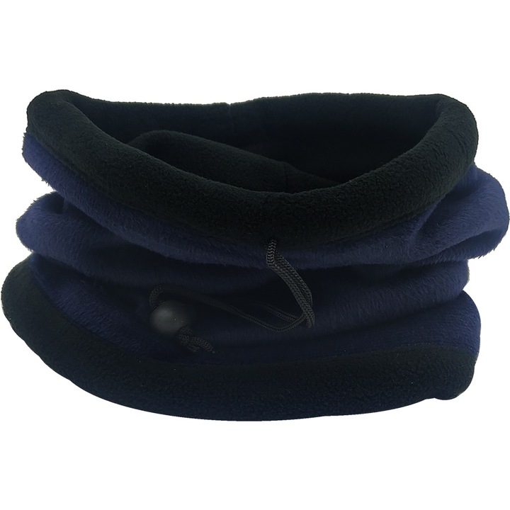 Fular Circular Cu Doua Laturi Barbati, Polar Fleece Neck Warmer, Albastru