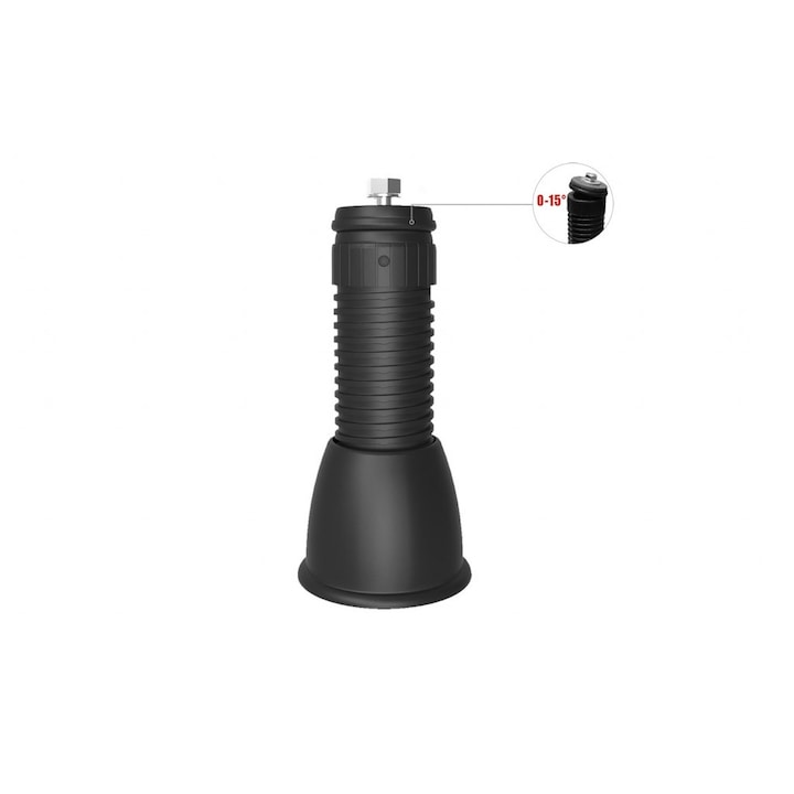 Picior de podea reglabil si articulat GENIUS 1000R inalt, 1 buc, H. max 220mm, max 500kg