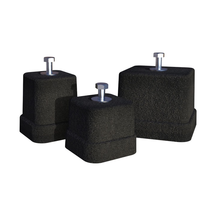 Вулканизирана подова опора SPK 150, 80mmx80mmx80mm, max 150kg