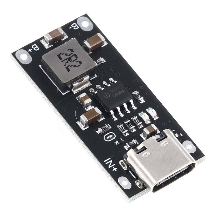 Модул за бързо зареждане на литиева батерия с USB-C, IP2312, 3A