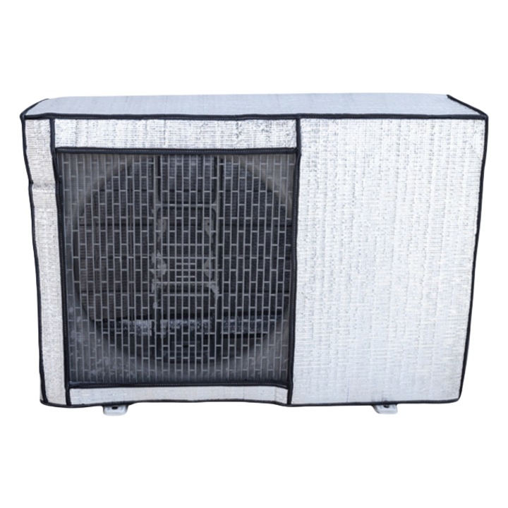 Capac pentru aer conditionat, 86x56x33 cm, folie de aluminiu izolata, rezistenta la praf si apa, usor de instalat, durabila