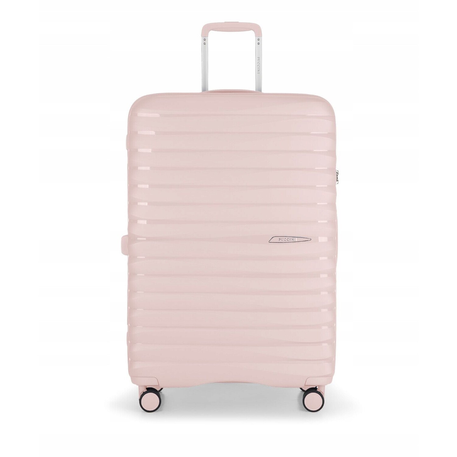 Troler Roz Troler mare roz, PUCCINI, polipropilena, 76x53x29cm, 88 l, cu 4 roti si ...