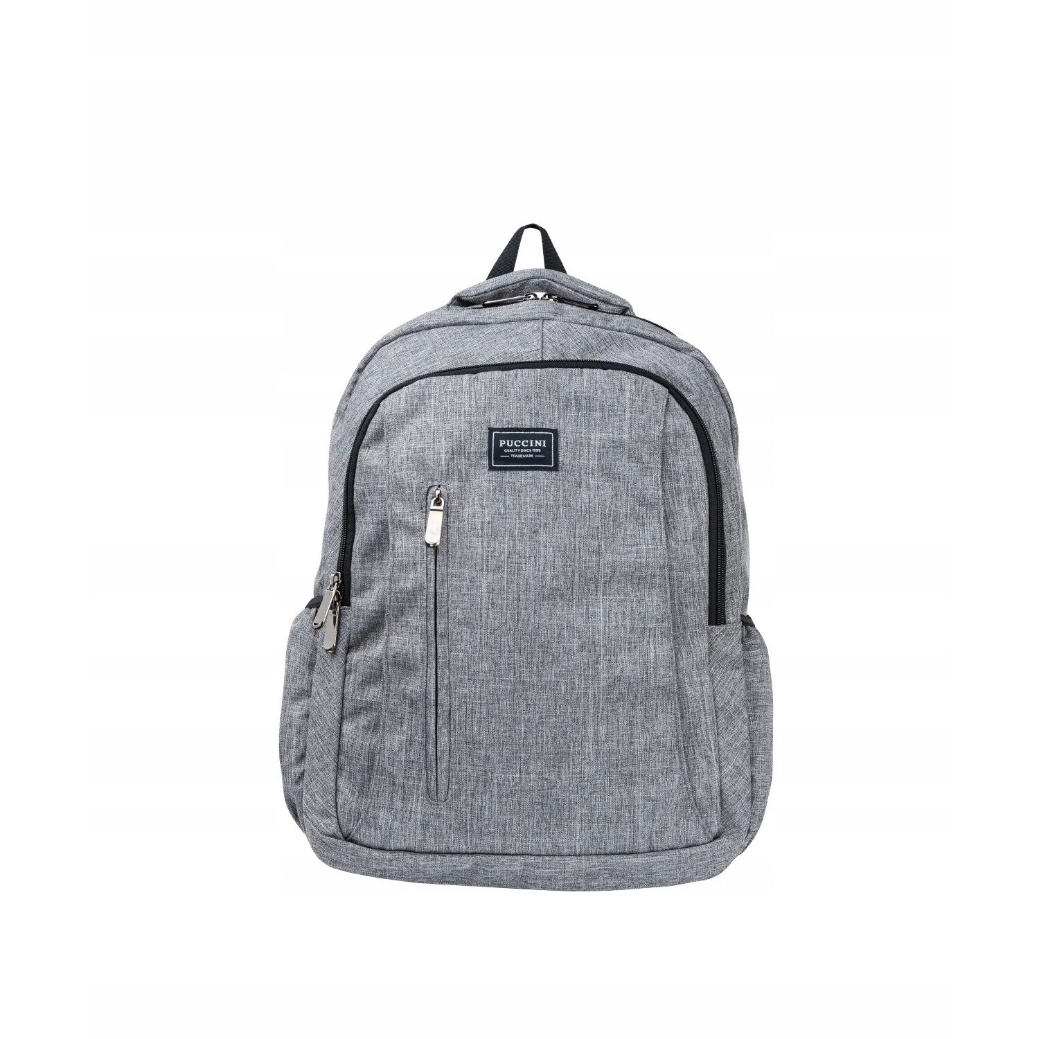 Ghiozdan mare pentru laptop 16", Puccini, gri, 44x33x19cm