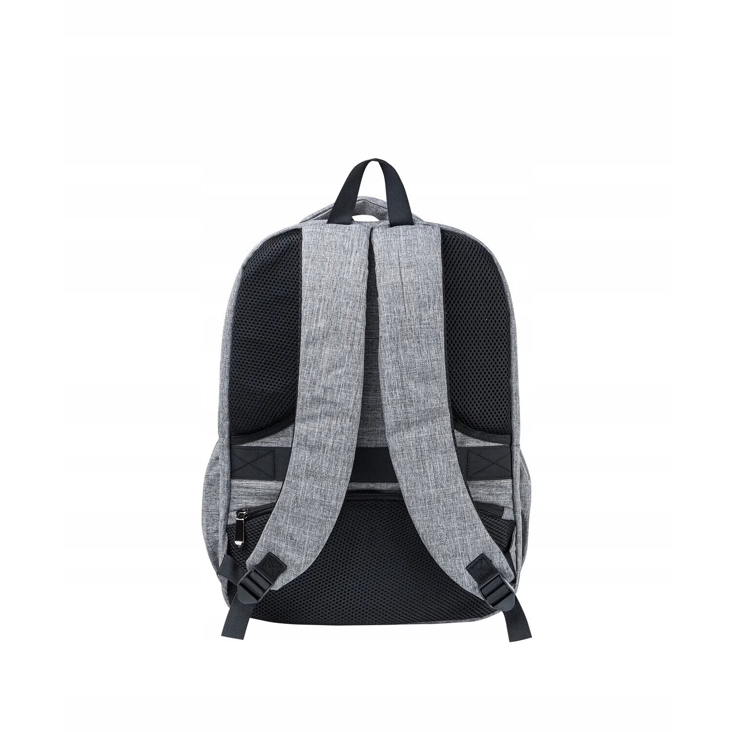 Ghiozdan mare pentru laptop 16", Puccini, gri, 44x33x19cm