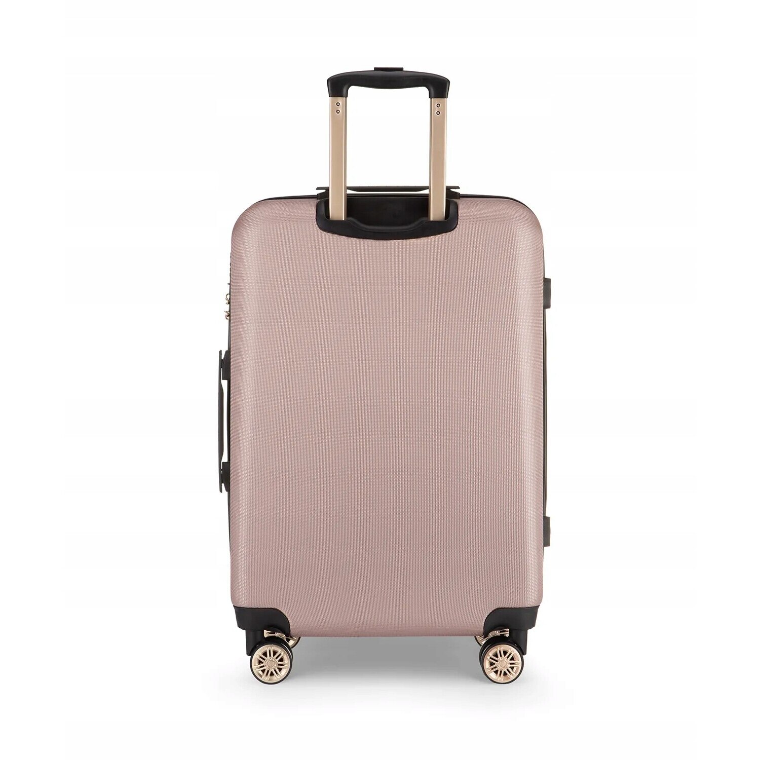 Troler Roz Troler mediu roz, PUCCINI, ABS, 69x45x25,5cm, 61l, cu 4 roti rotative ...