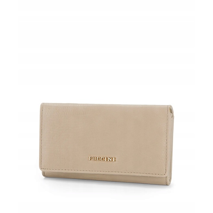 Portofel dama, Puccini, Fashion Collection, ecologic, bej