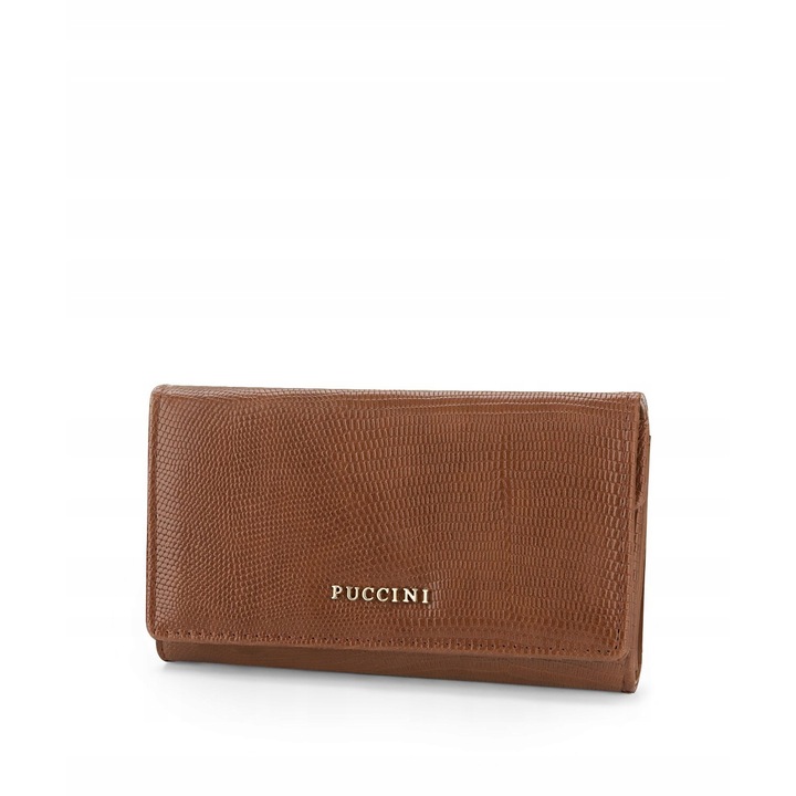 Portofel dama, Puccini, Fashion Collection, ecologic, brown
