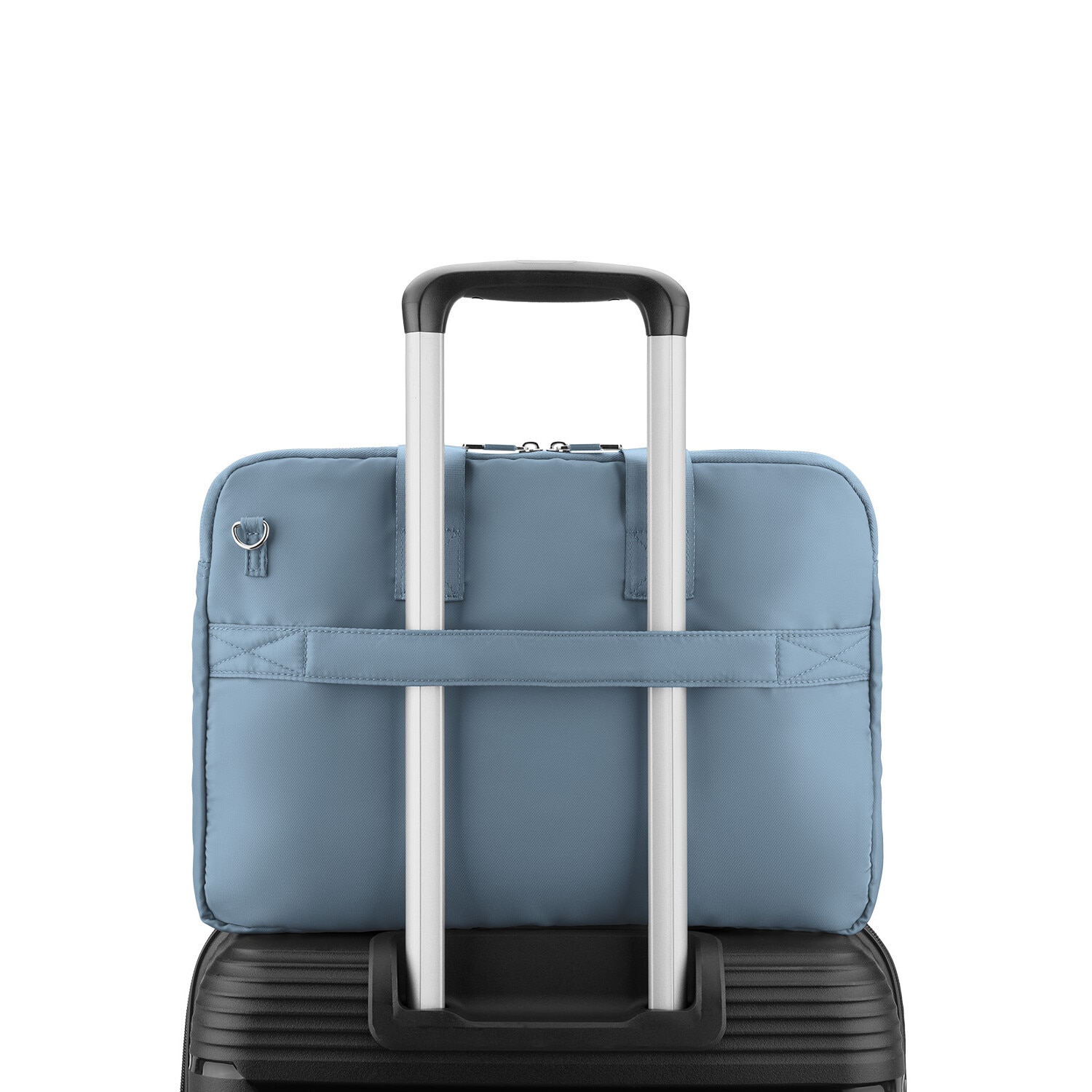 Geanta laptop 15.6'' Puccini Pulse, albastra, 28.5x40x6cm, cu protectie hidrofila