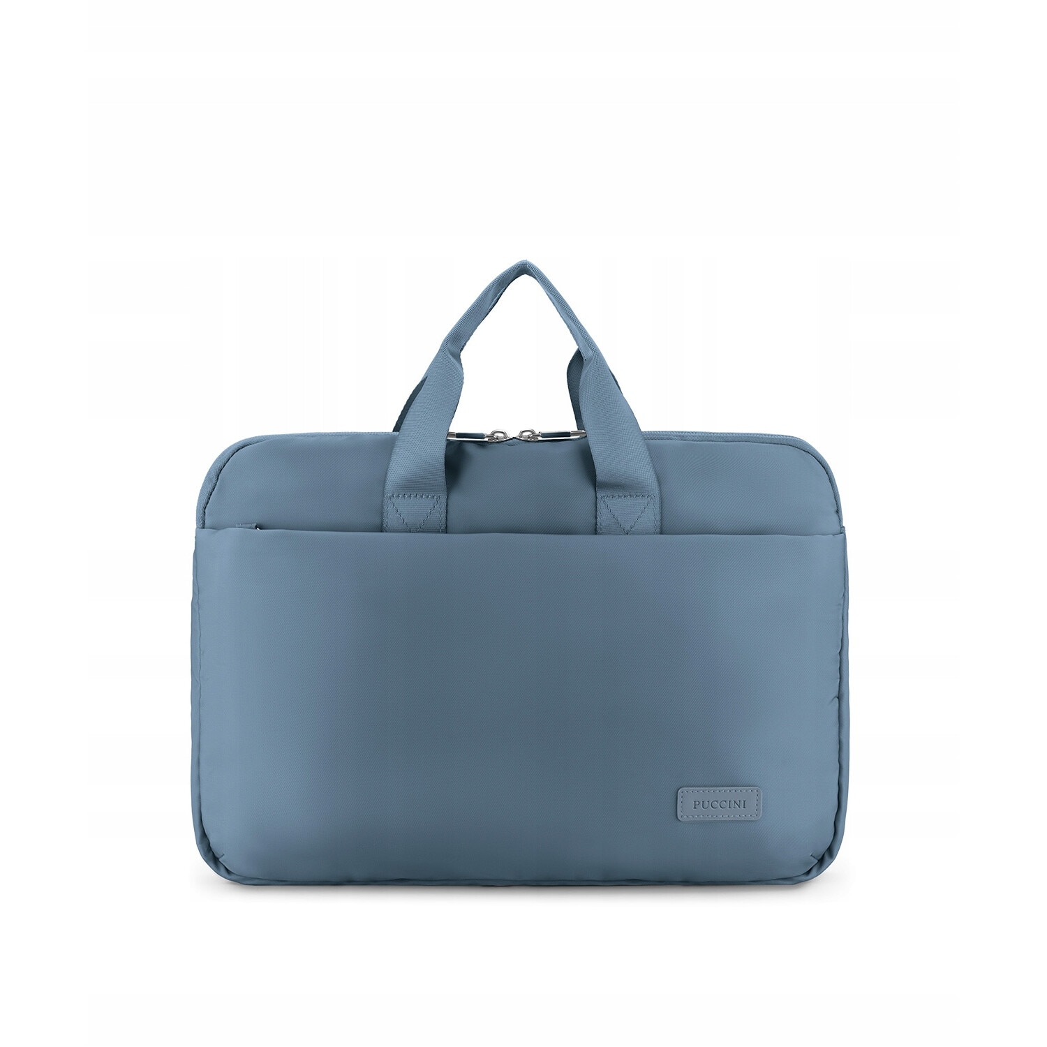 Geanta laptop 15.6'' Puccini Pulse, albastra, 28.5x40x6cm, cu protectie hidrofila