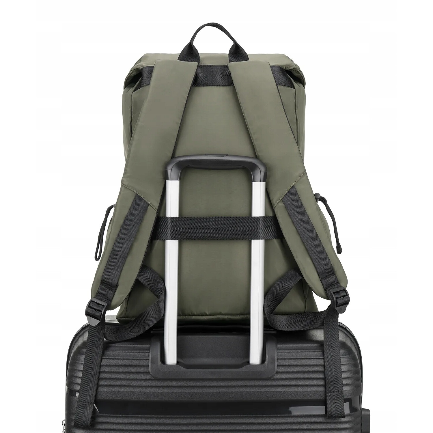 Rucsac urban PUCCINI, pentru laptop 15'', verde, 43x33x17cm, capacitate 24 litri