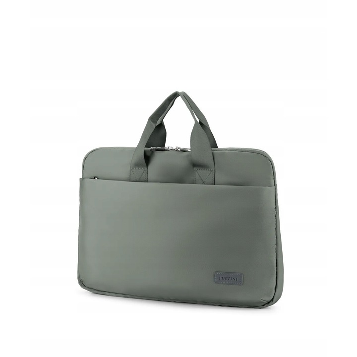 Geanta laptop 15.6'', Puccini, Pulse Collection, verde, 40x28.5x6cm