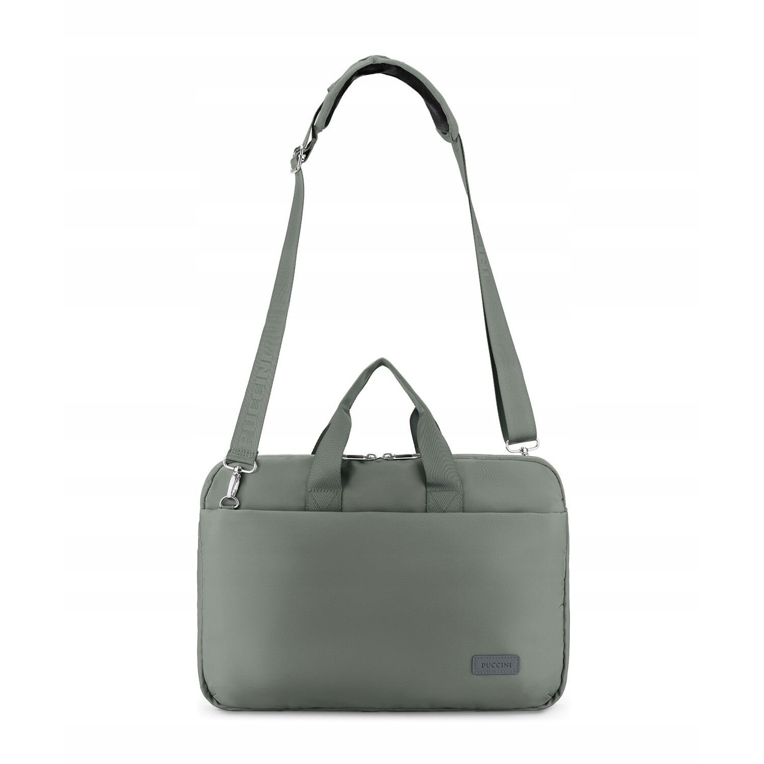 Geanta laptop 15.6'', Puccini, Pulse Collection, verde, 40x28.5x6cm