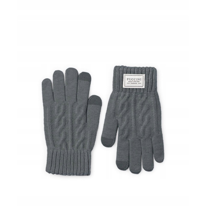 Manusi dama, Puccini, dot touch, gri, set
