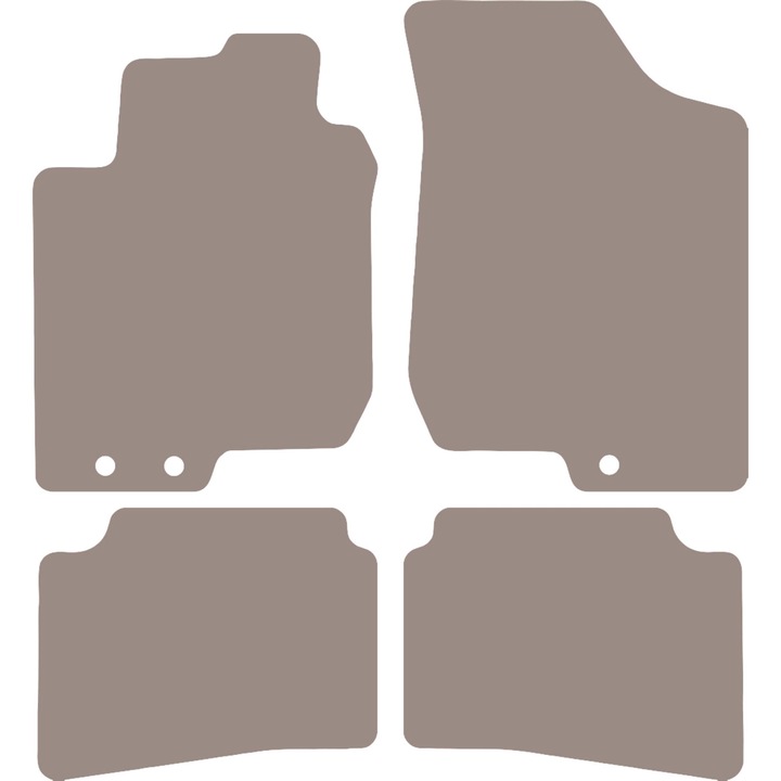 Set bej Covorase auto pentru: Kia Cee`d I (2006-2012)