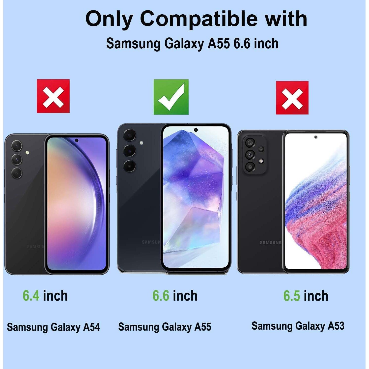 Folie protectie camera, MDUG, pentru Samsung Galaxy A55 5G, ultra-subtire, claritate HD, negru