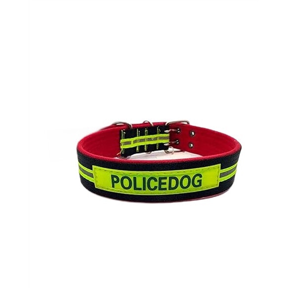 Zgarda pentru caini, 60 x 5 cm, fluorescenta, police dog - eMAG.ro