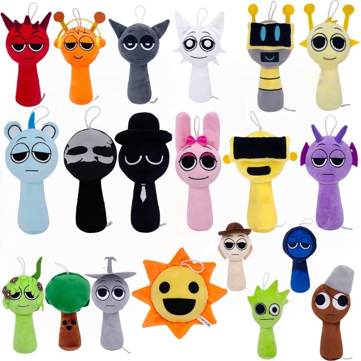 Комплект от 5 играчки Sprunki плюс VICTINY® 15/23 cm многоцветни 50 модела