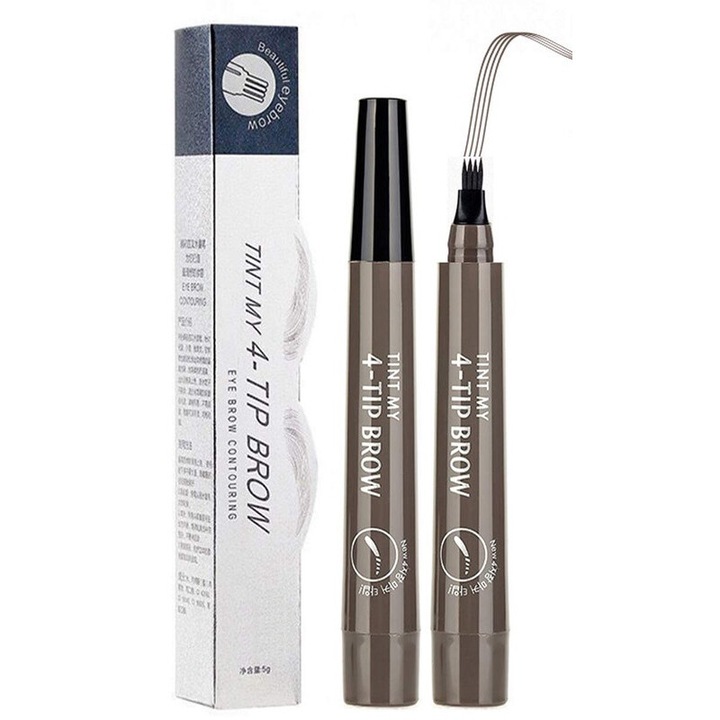 Szemöldökceruza, vízálló, szürke/barna