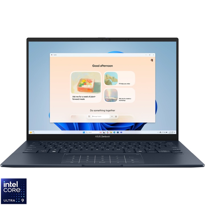 Лаптоп ASUS Zenbook 14 UX3405CA, Intel® Core™ Ultra 9 285H, 14'', WUXGA, OLED, Touch, 32GB LPDDR5X, 1TB SSD, Intel® Arc™ Graphics, Windows 11 Pro, Ponder Blue