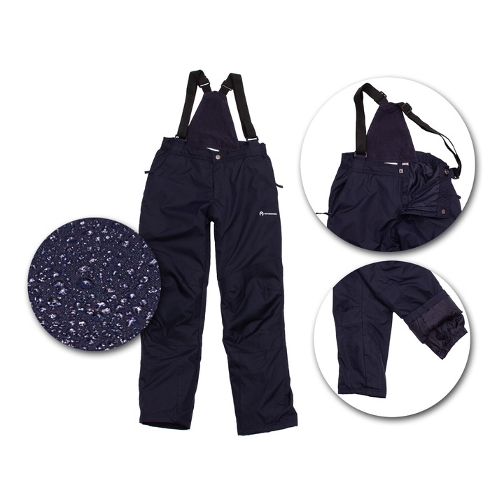 SPODNIE NARCIARSKIE dziecięce, Albastru, 134-140 CM