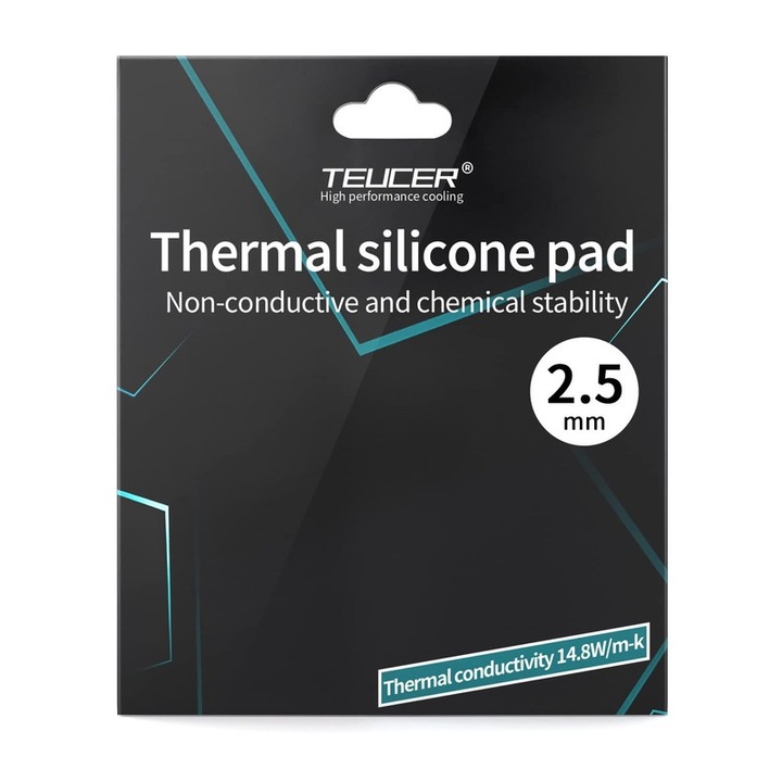 Pad termic de izolație Sparkle Tmax, 14.8 W/mK, rezistent la temperaturi ridicate, 120x120x2.5mm
