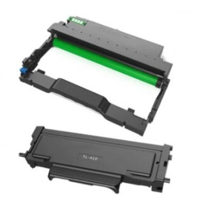 Set de 1 Toner TL-410 Negru, 1500 Pagini, Plus 1 Unitate Cilindru DR410, 12000 Pagini Compatibile Pantum P3010D/P3010DW/P3300DN/P3300DW, M6700D/M7100DN/M7100DW/M6800FDW/M7200FD/M7200FDN/M7300FDN/M7300FDW/M7310FDW, P3308DN/M7108DN M6808FDW P3018DW