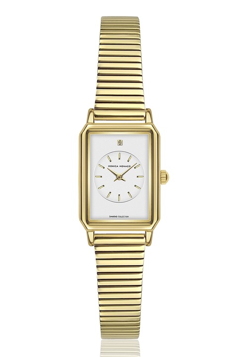 Monica Monaco, Kvarc karóra gyémánttal díszítve, Aranyszín