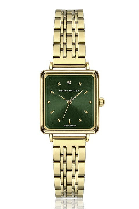 Monica Monaco, Rozsdamentes acél karóra gyémánttal díszítve, Aranyszín
