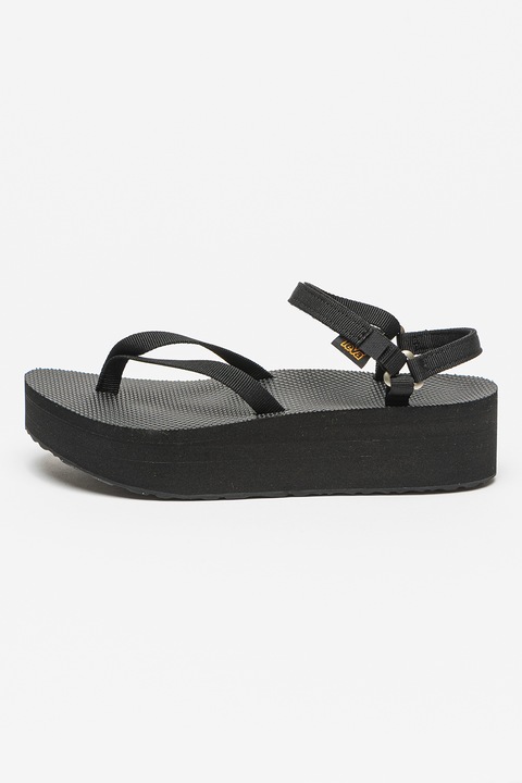 Teva, Sandale flatform Slim, Negru