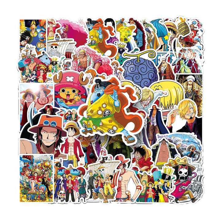 Autocolante anime clasice, 50 bucati, stil 31