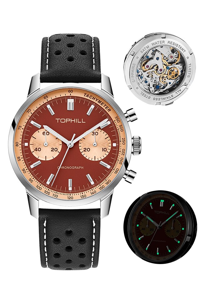 TOPHILL ceas pentru barbati cu miscare mecanica Seagull ST1901