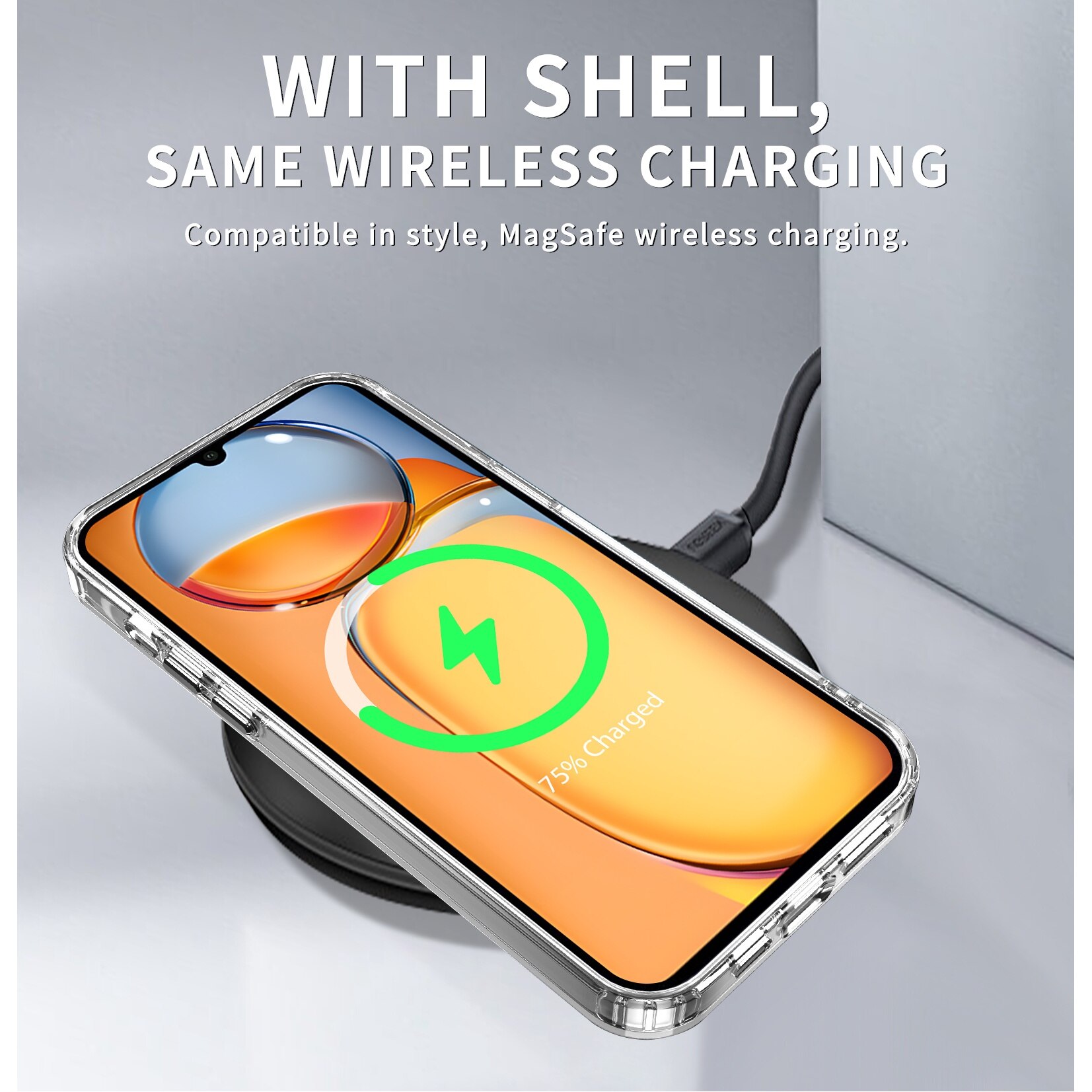 Husa pentru Motorola Moto G35, Husa telefon rezistenta la socuri si 2 folie securizata, Negru