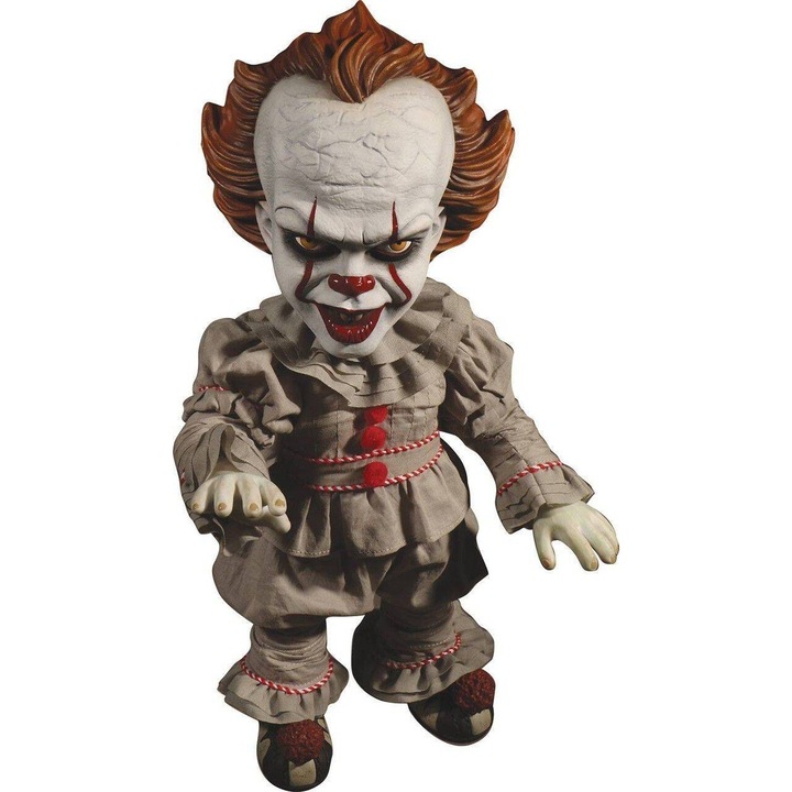 Figurina Pennywise, Mezco Designer Series, 38 cm, cu sunete din film