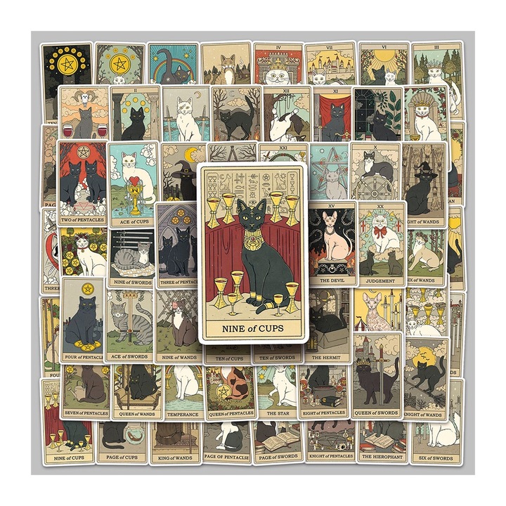 Autocolante anime clasice, 50 bucati, stil 23