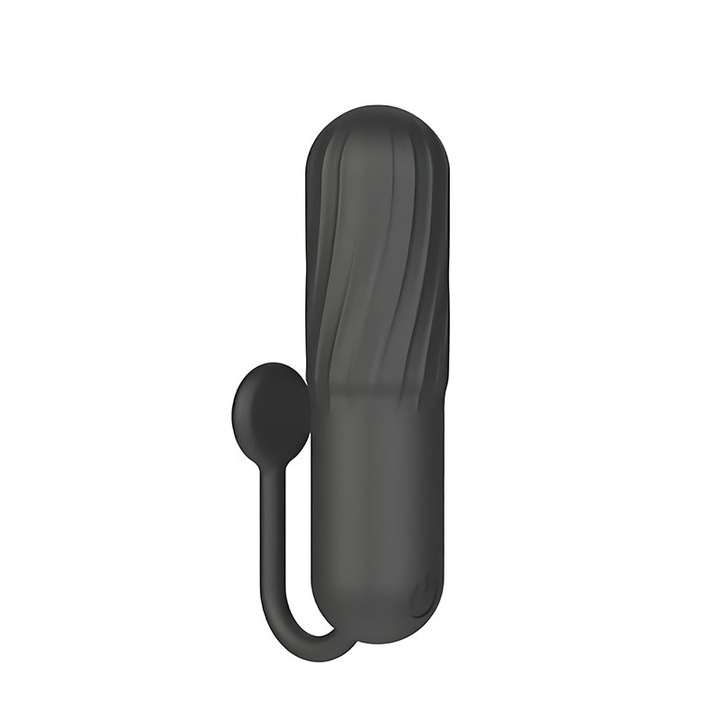 Mini G Spot Vibrátor, 10 üzemmód, szilikon, fekete, 8,5 cm, készlet USB töltőkábellel