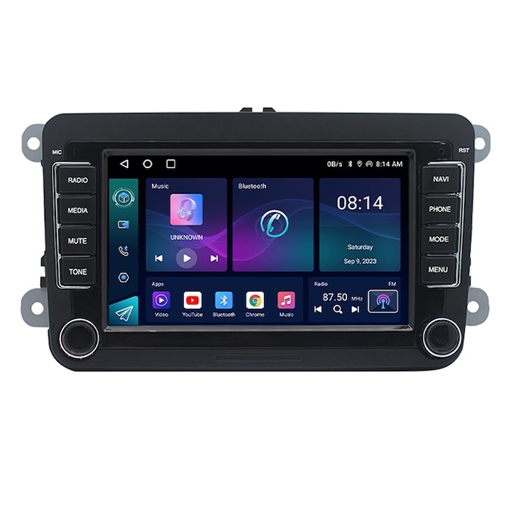 GPS Навигация 7inch Septon за VW Passat B6 B7, Golf 5 6, Jetta, Polo, WiFi, Bluetooth, 2xUSB, 4 ядра, 2GB RAM, 32GB