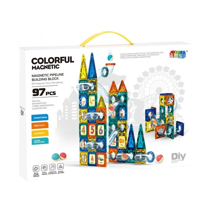 MTS 5911314 Mágneses építő és golyófuttató 97 db